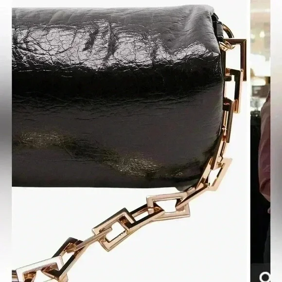 Simon Puffy Faux Leather Shoulder Bag - Picture 3 of 8